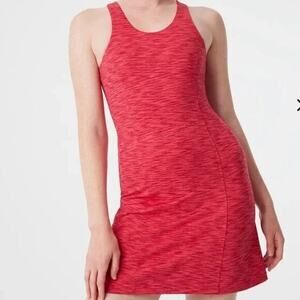 Outdoor Voices Medium Circle Back Dress‎ W/Shorts in Red Tennis Golf Athletic